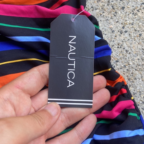 size small nautica striped tankini top - Picture 3 of 5